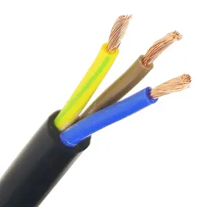 Wholesale electrical wire and cable flexible power cord 2.5mm copper three phase