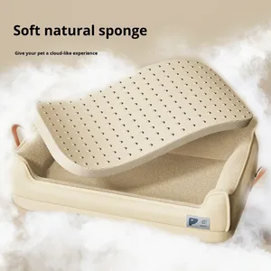 Cama para Mascotas Personalizada, Universal, de Cuero a Cuadros, Extraíble, Lavable, al por Mayor, Rectangular, Mediana, Grande, Impermeable, Resistente a Mordeduras - Product Image 2