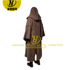 Disfraz de Cosplay de <span class=keywords><strong>Obi</strong></span>-<span class=keywords><strong>Wan</strong></span> Kenobi de <span class=keywords><strong>Star</strong></span> <span class=keywords><strong>Wars</strong></span>, Conjunto Completo Personalizado para Hombre Adulto, Disfraz de Personaje de Película de Cachemira - Product Image 4