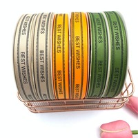 Ruban en gros-grain polyester de 1,5 cm, style côtelé, plusieurs couleurs disponibles, option verte, pour mariage et anniversaire
