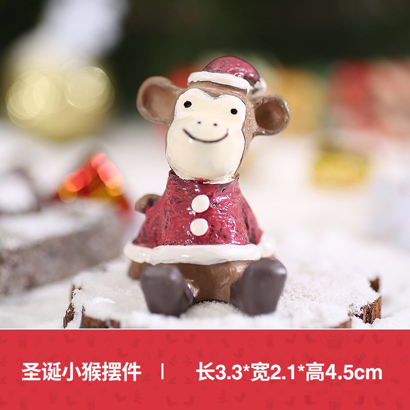 Christmas monkey ornament