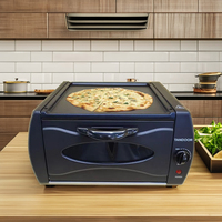 Four à convection électrique tandoori, grill rotatif, en acier inoxydable, pour usage domestique, tandoor, pain naan, pizza, double fonction de friture