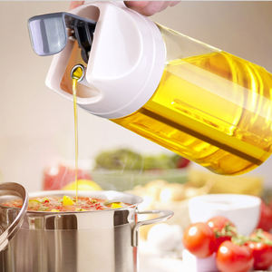 Bouteille vaporisante de <span class=keywords><strong>vinaigre</strong></span> de cuisine, grande Sauce à ouverture automatique, Anti-fuite bouteilles en verre 2021 pour huile d'olive - Product Image 2