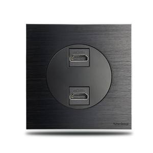 Prises murales tactiles en aluminium pour appareils électroménagers, téléphones et ordinateurs, avec mise à la terre standard, indice de protection IP65 - Product Image 5