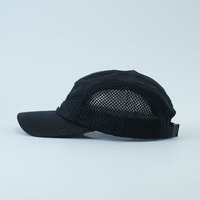 Casquette de camping 5 panneaux personnalisable avec logo, en nylon respirant à séchage rapide, avec visière incurvée, pour activités de plein air et course à pied, unisexe, vente en gros