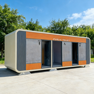 Inodoro Móvil Moderno de Acero Ecológico con Descarga Ciclónica, Drenaje con Sifón en P, Diseño de Dos Piezas, Ligero, de Suelo, para <span class=keywords><strong>Turismo</strong></span> - Product Image 6