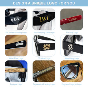 Gafas de Sol de Lujo Personalizadas Premium para Mujer, Gafas de Sol de Diseñador Negras de Marca, Gafas de Sol Cuadradas para Hombre - Product Image 4