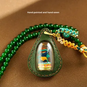 新しい無形文化遺産 手描き3D静物画 レザー タサパティナ ガウボックス タンカ ザキシ ラモ 民族風 - Product Image 3