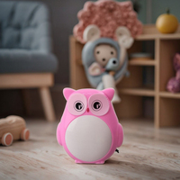 Lampe de nuit W004 en forme de hibou, interrupteur, lumière de nuit à brancher, pour enfants, pour chambre de bébé, cadeau de vacances pour enfants