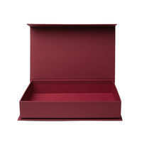 NOUVEAU Coffret Cadeau Rigide Magnétique Personnalisé en Carton, Finition Noire Luxe avec Lamination Mate, Matériaux Recyclés, Pliable pour Bougies et Portefeuilles