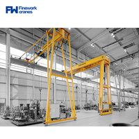 Grue portique d'atelier de grande capacité, conception de grue portique à demi-porte 3t