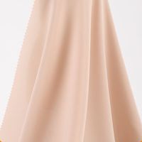 Tissu en laine de pêche 100% polyester pour abaya noire arabe / coréenne pour hijab, tissu en mousseline de chiffon, tissu pour foulard arabe