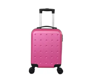 Bagage à main de voyage en ABS rigide de 20 "24" 28 "pouces valise de voyage personnalisée à roulettes en ABS pour femmes