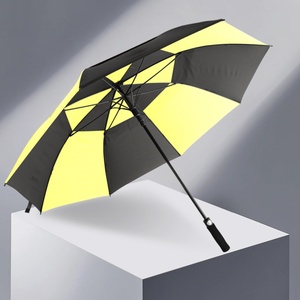 60 68 Inch Durable Windproof Fiberglass Shaft Ribs Golf <b>Umbrella</b> Strong Windproof <b>Umbrella</b> for Sale - Product Image 3