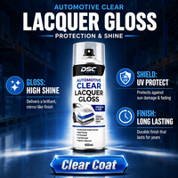 Peinture en aérosol professionnelle pour automobile, laque transparente brillante, réparation des rayures et des éclats