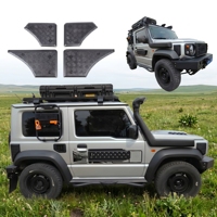 Protection d'angle noire ABS 4 pièces, accessoires extérieurs tout-terrain robustes pour Suzuki Jimny 2018+ JB74 JB64