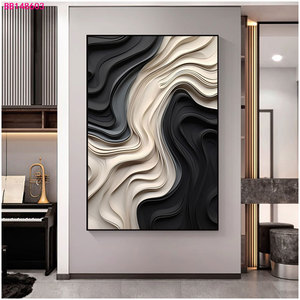 Directamente de fábrica moderno 3D Neutral decoración del hogar arte de la pared pintado a mano óleo sobre lienzo impresión Digital ilustraciones Core - Product Image 3