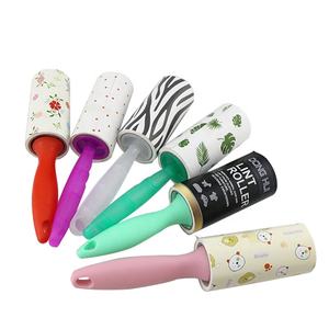 Kit réutilisable de nettoyage de voyage rose mignon facile à déchirer papier silicone adhésif épilateur pour animaux de compagnie recharges de rouleaux à charpie - Product Image 6