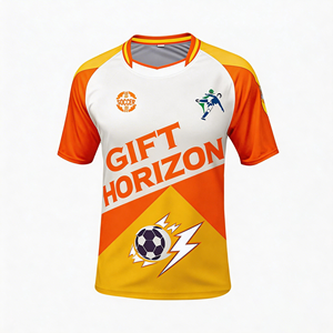 Uniforme de fútbol ligero 100% poliéster con estampado por sublimación, kit de fútbol personalizado con diseño completo para club escolar, camiseta de fútbol. - Product Image 3