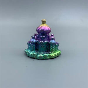 Vente en gros de minerai de bismuth arc-en-ciel naturel Artisanat de château de bismuth en métal pour la décoration - Product Image 5