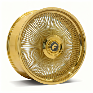 क्रोम जाली चांदी 20/22/24/26 इंच वायर व्हील रिम नई शर्त मल्टी वायर वायस व्हील्स के लिए मल्टी वायर स्पोक व्हील रिम - Product Image 1