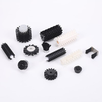 Roue de brosse de nettoyage industriel sur mesure petit rouleau de dépoussiérage Filament de nylon manche en plastique creux 10-50mm de diamètre