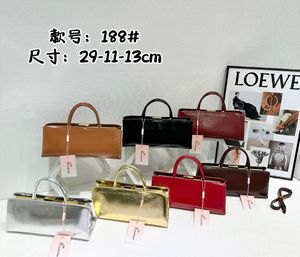 Nuova Borsa Tote di Lusso in Pelle Oliata per Donna con Chiusura in Metallo, Stile Vintage Strutturato - Product Image 2