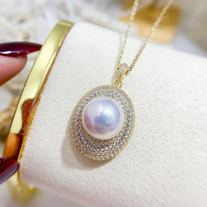 ตัวจับจี้เงินแท้ S925 สำหรับทำสร้อยคอลูกปัดกลมขนาด 11-13 มม. พร้อมอุปกรณ์เสริมหยกสำหรับทำเครื่องประดับ-31016 - Product Image 2