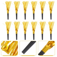 Vente en gros 12 pièces/ensemble or argent éruptions bruiteurs sifflets fournitures de fête pour anniversaire remise des diplômes Ramadan Thanksgiving