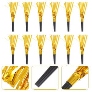 Vente en gros 12 pièces/ensemble or argent éruptions bruiteurs sifflets fournitures de fête <span class=keywords><strong>pour</strong></span> anniversaire remise des diplômes Ramadan Thanksgiving - Product Image 2
