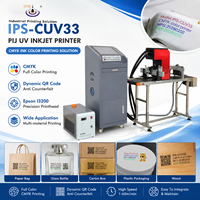 Impresora de inyección de tinta UV IPS-CUV33 PIJ, tinta CMYK, cajas de estaño, bolsas no tejidas, máquina de curado UV para impresión