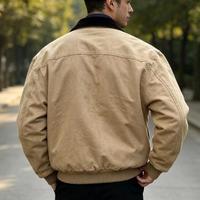 Veste bomber décontractée pour homme, style rétro américain, veste streetwear d'hiver