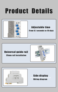 CNTD CDT6-2T16M Miniatur-Zeitrelais DPDT Doppelverzögerung IP20-Schutz 16A AC 220V (50-60Hz) Epoxidharz-geschütztes Zeitrelais - Product Image 5