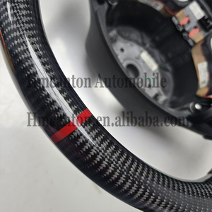 Volante de Fibra de Carbono y Cuero Perforado de Alta Calidad para Volkswagen Magotan B6 - Product Image 2