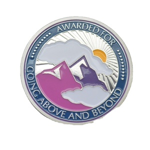 Medalla de agradecimiento por ir por encima y más, regalos de agradecimiento para los trabajadores, monedas inspiradoras - Product Image 1