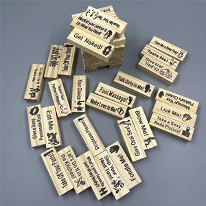 <span class=keywords><strong>Jeu</strong></span> de Jenga en bois coquin pour <span class=keywords><strong>couple</strong></span> adulte, <span class=keywords><strong>jeu</strong></span> d'empilage de blocs romantique et intime, <span class=keywords><strong>vérité</strong></span> ou conséquence, pour soirée en <span class=keywords><strong>couple</strong></span>, rendez-vous galant, cadeau - Product Image 2