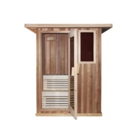Sauna à vapeur sèche électrique/au feu de bois pour 2 à 8 personnes-Kits de salle de sauna extérieur-Mini sauna avec un grand effet d'isolation thermique