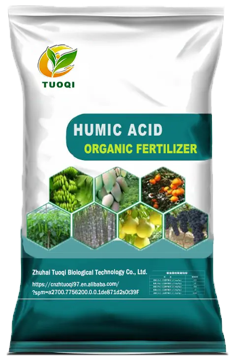 Toqi personalizzato organico NPK concime fabbrica in polvere acido umico per l'agricoltura