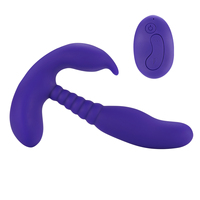 Stimulateur de prostate vibrant double à télécommande Aphrodisia, en silicone, étanche, masseur anal rechargeable par USB pour hommes et femmes