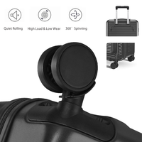 Valise à roulettes à ouverture frontale très résistante avec serrure à combinaison TSA, coque rigide, bagage à main pour les voyages d'affaires et de vacances