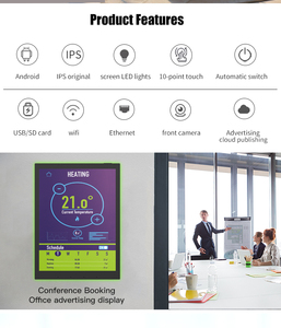 Tablet Android da 8 Pollici per Casa Intelligente con Luce LED, POE, WiFi, Controllo Touch <span class=keywords><strong>e</strong></span> Vocale per Sistema di Automazione <span class=keywords><strong>e</strong></span> <span class=keywords><strong>Sicurezza</strong></span> Domestica - Product Image 3