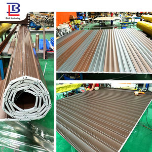 Porte de garage roulante automatique au design moderne, cadre <span class=keywords><strong>gris</strong></span>, <span class=keywords><strong>volet</strong></span> <span class=keywords><strong>roulant</strong></span> blanc pour l'extérieur et les applications en entrepôt - Product Image 5