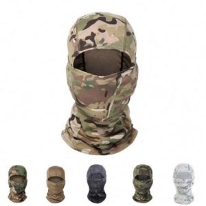 Balaclava multi-pièces personnalisée, logo personnalisé, couleur unie, tricotée, masques de ski camouflage pour le cyclisme, l'été, les activités de plein air, couvre-chef tactique camouflage - Product Image 6