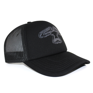 <span class=keywords><strong>Gorra</strong></span> <span class=keywords><strong>Trucker</strong></span> Veracap HN0001 Personalizada de Alta Calidad en Gris Jaspeado, 5 Paneles, Bordado 3D, Malla, Cierre a Presión - Product Image 4
