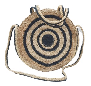Chic écologique Jute fourre-tout plage sac à main accessoire de mode pour femmes avec doublure en coton broderie à la main inde prix de gros - Product Image 1