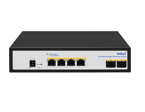 High Level- 6-port 10G Web Managed Ethernet Switch