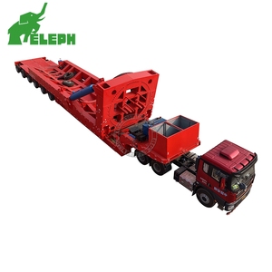 Semi-remorque à plateau surbaissé extensible de 17 m à 102 m pour le <span class=keywords><strong>transport</strong></span> de pales éoliennes de 150 tonnes - Product Image 2