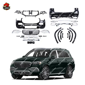 Actualización al kit de carrocería estilo MBH para Mercedes <span class=keywords><strong>GLS</strong></span> clase X167 GLS450 400 <span class=keywords><strong>350</strong></span> capó de motor de parachoques de coche de plástico - Product Image 2
