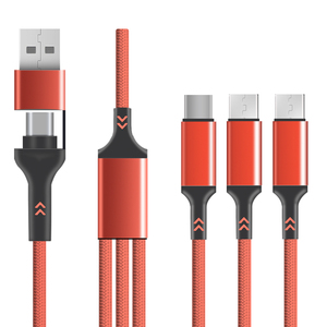 60W 3 in <strong>2</strong> Cable <strong>Type</strong> C to <strong>Type</strong> C Fast Charging+<strong>data</strong> Transfer Multiple <strong>Type</strong>-c USB Charging <strong>Data</strong> Cable for Ip 15 &amp; Sam -sung - Product Image 5