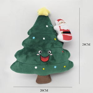 Giocattoli Squeaky di Alta Qualità per Cani, Novità <span class=keywords><strong>2026</strong></span>, Lussuoso Albero di Natale con Campana e Pupazzo di Neve, Giocattoli da Masticare Durevoli in Peluche per Cani - Product Image 5